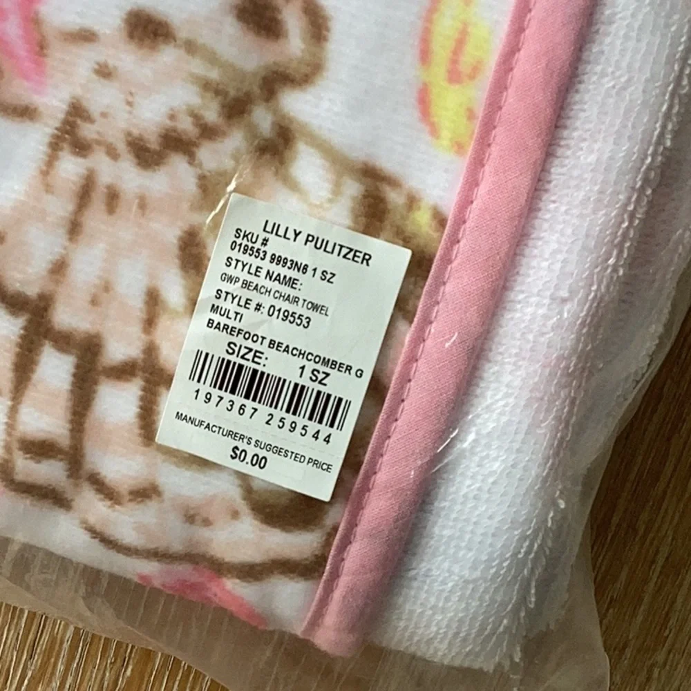 Lilly Pulitzer Beach Chair Towel New